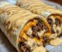 Cheesy Ground Beef Delight Wrap with Creamy Sauce