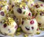 Cranberry Pistachio White Chocolate Truffles 