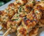 Garlic Parmesan Chicken Skewers