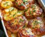 Garlic Parmesan Pork Chops with Cheesy Scalloped Potatoes