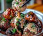 Korean BBQ Meatballs with Spicy Mayo Dip