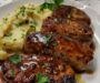 Honey Garlic Pork Chops with Mashed Potatoes 