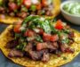 Grilled Beef Tostadas with Carne Asada