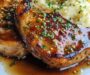 Honey Garlic Pork Chops with Mashed Potatoes