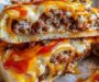 Cheesy Pizza Burger Pie – All the Flavor of Pizza and Burgers Combined! 