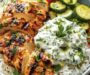 Dump-and-Bake Chicken Tzatziki with Rice