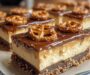 Salted Caramel Pretzel Cheesecake Bars 