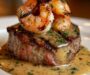 Surf and Turf with Filet Mignon and Grilled Shrimp