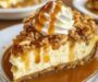 Apple Crisp Cheesecake with Caramel Crunch